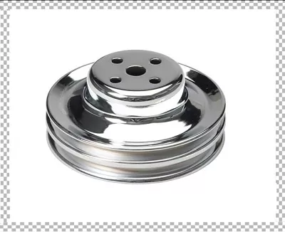 KOŁO PASOWE POMPY WODY CHROM NA 2 PASKI