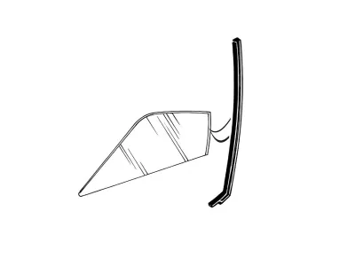 USZCZELKA PIONOWA SZYBY DRZWI COUPE/CABRIO 69 LEWA