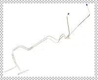 RURKI SKRZYNI- Transmission Oil Cooler Lines (Stainless Steel, 8 Cylinder)- 2SZT 64-65