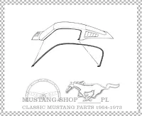 Uszczelka krawędzi dachu Fastback 1967-1968