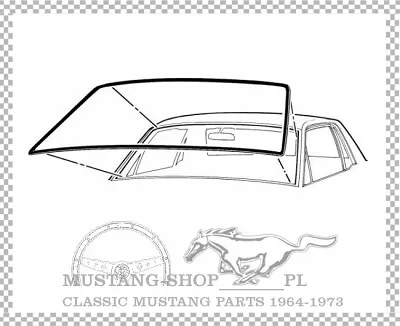 Uszczelka szyby przedniej 1964-1968